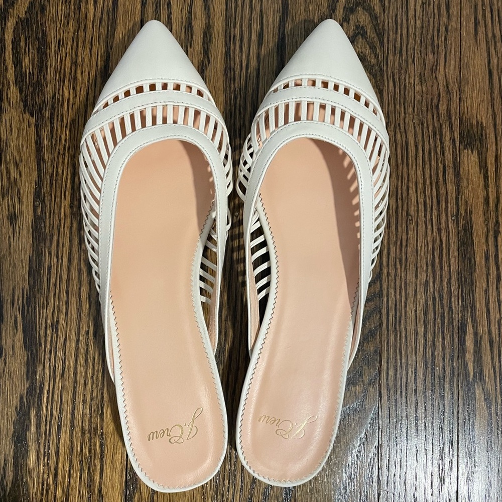 NEW with box JCrew Leather Cage Gwen Mule. Size 8.5